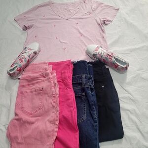 Entire Outfit; Sneakers 9, Jeans 10(your Pick), T-shirt L